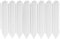 HHWEA Kunststoff Rasenkante Grenze Pflanzendekoration Für Rasens Oder Der Terrasse Mähkante Beetumrandung Palisade Garten Dekorativ,White-8PCS
