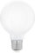 EGLO E27 LED Lampe, Glühbirne Globe Milky, 7 Watt (entspricht 60 Watt), 806 Lumen, Leuchtmittel warmweiß, 2700 K, Glühlampe G80, Ø 8 cm
