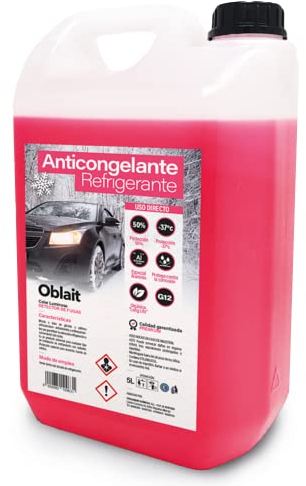 Oblait Anticongelante 50% 5 litros | Coche orgánico G12 Protección -37º