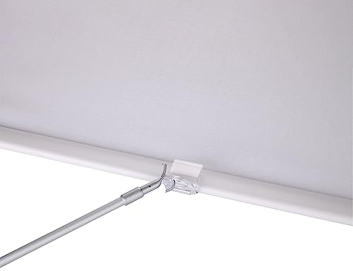 ZSTARR Tension Rod,Blinds Shads Push Pull Adjustable Rod for Cordless Window Blinds and Shades,Easy to Pull The Shades Down and Up 13.5''-23.8'' Silver