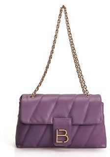 Lucky Bees Damen-Schultertasche, violett