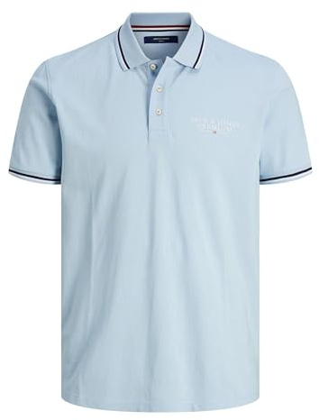 JACK&JONES Men's JPRBLUARCHIE SS Polo SG Polo Shirt, Skyway,