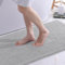 OLANLY Chenille Badematte rutschfest Badezimmerteppich Weich Badteppich Saugfähige Badvorleger Waschbar Großes Duschvorleger für Badezimmer, 60 x 120 cm, Hellgrau