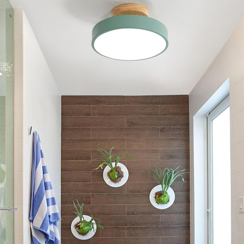Mengjay Led Deckenleuchte,3 Farben Temperatur 3000/4000/6000K Deckenlampe Led, Led Lampen Deckenlampen FüR Wohnzimmer Schlafzimmer Kinderzimmer Flur KüChe Balkon BüRo 18Cm (Grün)