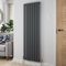 Radiant Living® 1600 x 532mm Anthracite Grey Vertical Tall Designer Radiator Single Column Flat Panel Modern Modern Central Heating Panels Bathroom Radiators