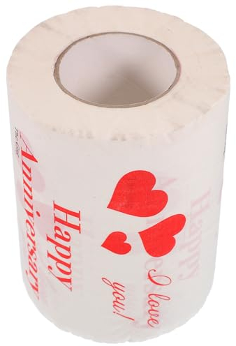 PartyKindom 1 Rolle Taschentücher Zum Valentinstag Liebesherz-toilettenpapier Neuheit Toilettenpapier Valentinstag-taschentuch Lustige Zum Gewebe Einweg Frischholz-zellstoffpapier