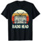 About All Tee Unisex Adults Retro Vintage Radio Head T-Shirt - Black - Small - Short Sleeve - Classic Fit - Crew Neck