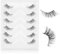 Gjinxi moitié faux cils avec bande claire, 6 paires naturelles demi cils court vaporeux bande claire Lashes 3D Lash courte Cat Eye Lash bricolage cils Extension à la maison pour la plupart