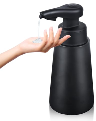 Automatischer Seifenspender, 304SS Flüssiger Handseifenspender, 300ml Wiederaufladbarer Berührungsloser Seifenspender mit Infrarot-Bewegungssensor, Geeignet für Badezimmer, Küche