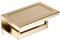 Badezimmer-Hardware-Set aus gebürstetem Gold, Wandhalterung, Toilettenpapierrollenhalter, Handtuchhalter, Bademantel-Aufhänger, Edelstahl-Zubehör-Set, Papierhalter-Teller