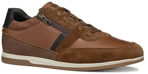 Geox U Renan A, Scarpe da Ginnastica Uomo, Brown Cotto, 44 EU