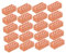 Gogogmee 20 Stück Simulierte Ziegel Spielhaus Ziegel Requisiten DIY Miniatursteine ​​DIY Layout Ziegel Dekore DIY Mini Garten Ziegel Sand Tisch Ziegel Dekore Kinder DIY Ziegel Simulation