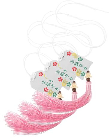 JEWEDECO 3 Pz Omor giapponese regalini natale regalini di natale portachiavi della borsa della fortuna giapponese sacchetto di benedizione in stile giapponese bomboniere matrimonio broccato