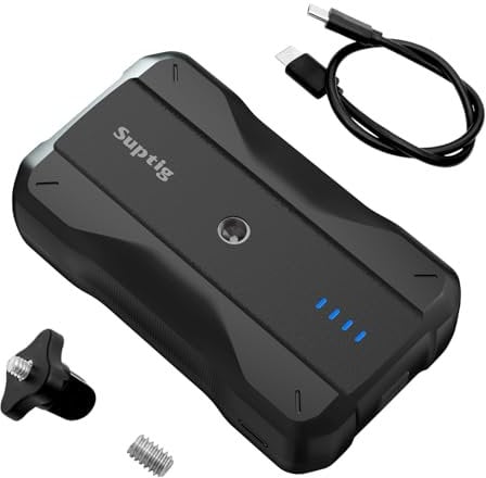 Suptig Caricabatterie portatile 9000 mAh, batteria esterna compatibile con Gopro, Canon, Nikon, DJI osmo, Insta 360, Akaso More fotocamera, telefono, ecc.