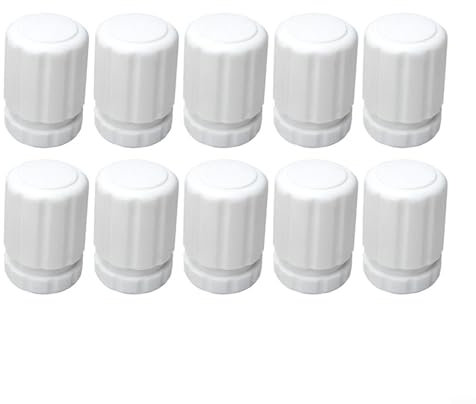 SMZhomeone 10 Stücke Handradschalter Fußbodenheizung Verteiler Zubehör M30 X 1,5 Gewinde Weiß
