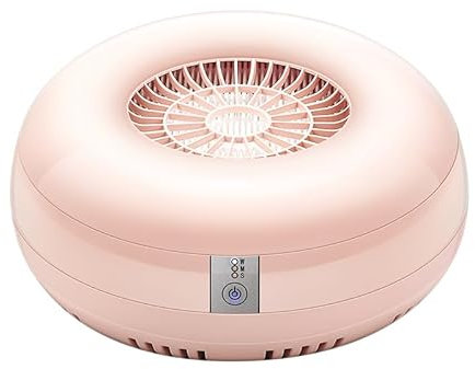 unimiko Nail Dust Collector, Quiet and Powerful Fan Dust Collector for Nail Tech with Reusable Filter, 50,000-Hour Lifespan, for Acrylic Nail Polishing,Salon & Home(Pink)