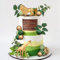Zoo Tortendeko Wild Safari Animals Cake Topper Jungle Animal Figure Picks Jungle Wild One Animals Cake Decorations for Baby Shower Safari Birthday Party
