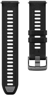 22mm Sport-Silikonarmband passend for Garmin Forerunner 265/255/255Music/Vivoactive 4/Venu 2 45MM/Active/Darth Vader/First Avenger-Armband(Black Gray)