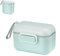 1 Envase portátil para leche en polvo infantil - Dispensador de fórmula, contenedor para almacenar alimentos (Verde-S)