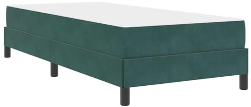 vidaXL Boxspring Bett aus Velours mit Schaumstoffmatratze – Moderne Schlaflösung für Dein Schlafzimmer. Rechteckiges, luxuriöses Design.