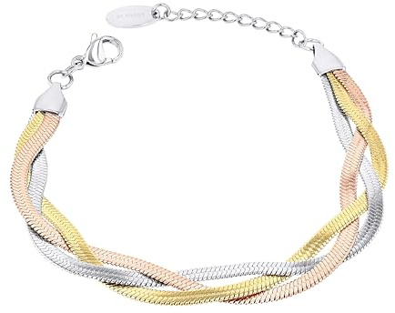 s.Oliver Armband 925 Sterling Silber/Edelstahl für Damen, Armschmuck, Motiv, Kommt in Schmuck Geschenk Box
