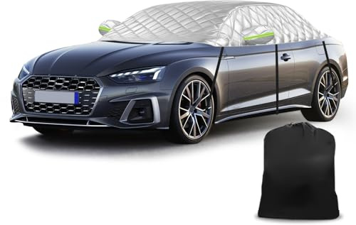 Halbe Autoabdeckung Ersatz für Audi A5/S5/RS5 Cabriolet 2007-2023, Passgenaue Softtop-Dachschutz-Autoabdeckung Wasserdicht, Verdickte Halbe Garage, Anti-Hagel und Anti-Schnee