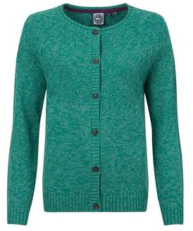 Weird Fish Caballo Eco Outfitter Cardigan Green Ivy Size 14. (Jumper/Sweater/Fleece)