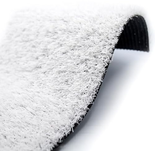 Gazon artificiel classé feu - Blanc - 22 mm - Rouleau de 2m x 5m