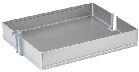 SOTECH Arena Pure Einhängetablare 400 mm (348 x 470 x 101 mm) Silbergrau | mit dunkelgrauem Boden für Apothekerauszug DISPENSA, DISPENSA junior & DISPENSA Swing, Kesseböhmer