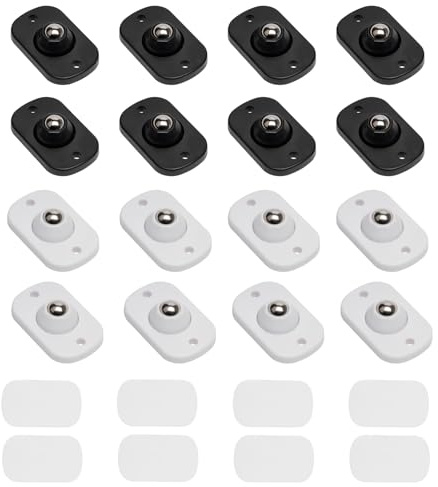 16 Appliance Rollers,Small Self Adhesive Caster Wheels for Appliance Caster Wheelss,360 Degree Self-adhesive Furniture Casters,Ball Bearing Mini Swivel Casters Wheels for Kitchen Appliances Trash Can