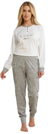 Karelpiù Pigiama Donna Cotone Leggero Lungo Estivo - Pigiama Lungo Due Pezzi Aperto o Chiuso in 100% Fresco Cotone. Taglie Over Size