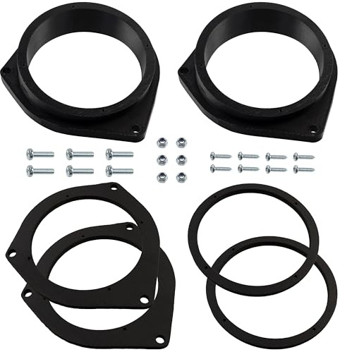 AERZETIX Kit de 2 adaptadores para Altavoces Ø100 mm Compatible con Opel Astra H Corsa D Zafira A et B Fiat Grande Punto(199) EVO Bravo II Fiorino Qubo Alfa Romeo Mito