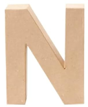 CREATIV DISCOUNT Papp-Buchstabe, 17,5 x 5,5 cm (N)
