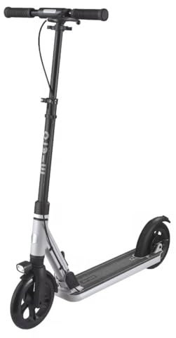 Micro Scooters | Micro Suburb Reloaded Adult Scooter | Premium Urban Commuter Scooter | 200mm Big Wheels | Front Suspension | Hand Brake | Dynamo Light | Foldable | Adjustable Handlebar | Black