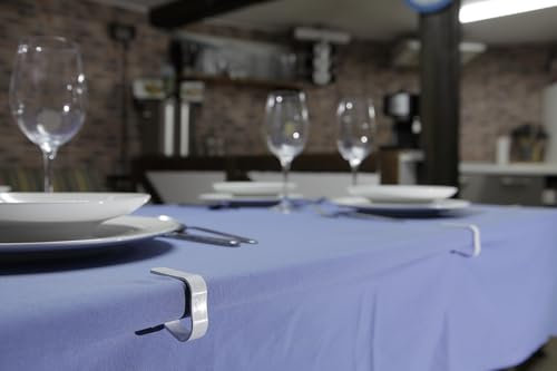 Pinzas Sujeta Manteles de Mesa Pack 50 Clip Grande de Sujecion para Restaurantes Sujetamantel Universal de Plastico Resistente para Hosteleria Ideal para Superficie Gruesa Uso en Exterior o Interior
