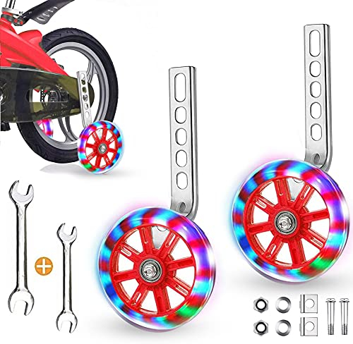 Sunshine smile Stützräder,Fahrrad Stützräder für Kinder,Stützräder für Kinderfahrrad,Hilfsräder für Kinderfahrrad,Bike Training Räder,Kinderfahrrad Stützräder,Universal Kinder Stützräder
