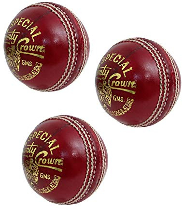 CW Special County Crown Red 4 PCE Ball Hard Ball Herren Club Match Ball 3 Stück