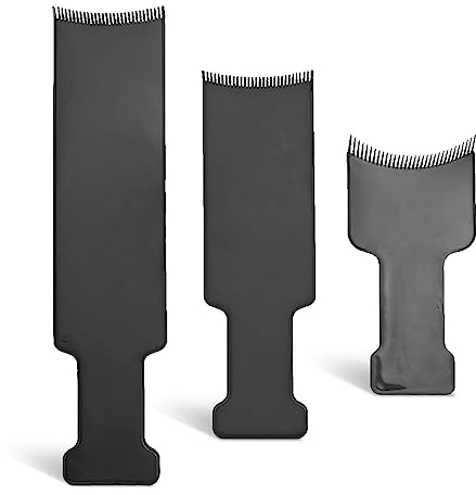 Strähnchenbrett in 3 Größen, Markierungsbrett für langes, glattes Haar, Balayage-Board zum Haarefärben mit Haarkamm zum Färben und Tönen der Haare