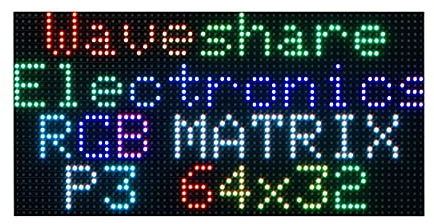 RGB Full-Color LED Matrix Panel Display, 64×32 Pixels for Raspberry Pi, Pico, ESP32, Ardui,etc, Adjustable Brightness