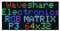 RGB Full-Color LED Matrix Panel Display, 64×32 Pixels for Raspberry Pi, Pico, ESP32, Ardui,etc, Adjustable Brightness