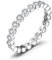 Jewelrypalace Modeschmuck Klassisch Zirkonia Band Ring Damen, Hochzeitsringe Damenring Silber 925 Trauringe Eheringe für Frauen, Vorsteckring Stapelring Eternity Ring Bandring Schmal, Ringe Set 46