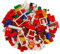 Q-Bricks Set da costruzione con blocchi classici – Set da 250 pezzi – 17 forme tra cui porte, finestre, tegole – 6 colori – scatola riutilizzabile
