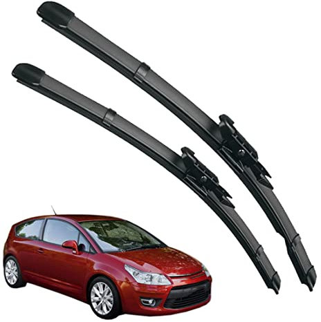 Scheibenwischer Für Auto Scheiben Wiper Blades Für C4 Coupe 2004-2009 Wischerblatt Vorne Wischblätter Gummi Windshield Wipers 600mm+700mm fit Pinch-Tab Arme,Front Window Wiper 2pcs