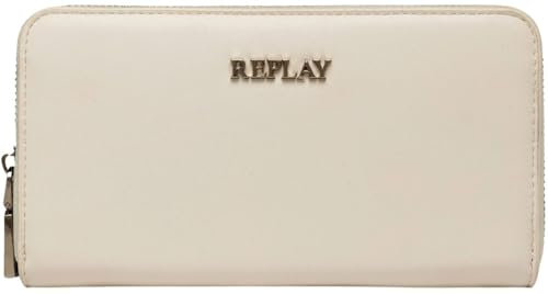 Replay Damen Portemonnaie mit Münzfach, Weiß (Opt White 001), Onesize