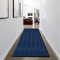 renoazul® Anti Slip Washable Rubber Backed Mat, 80 x 300 cm Dirt Trapper, Blue Runner, Heavy Duty Mud Barrier Carpet, Shoes Dust Scraper Rug for Indoor, Back Door, Hallway and Kitchen