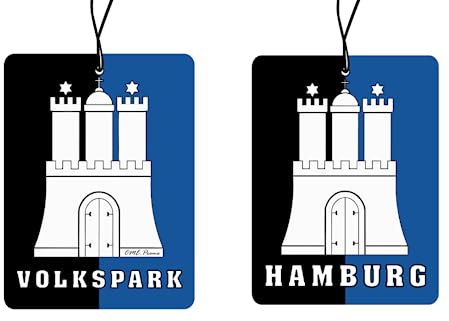 2x Hamburg Volkspark Duftbaum Auto, Auto Duftspender, Duftbaum Auto tuning, car air freshener, Duftanhänger Auto, Duftbaum Set Auto