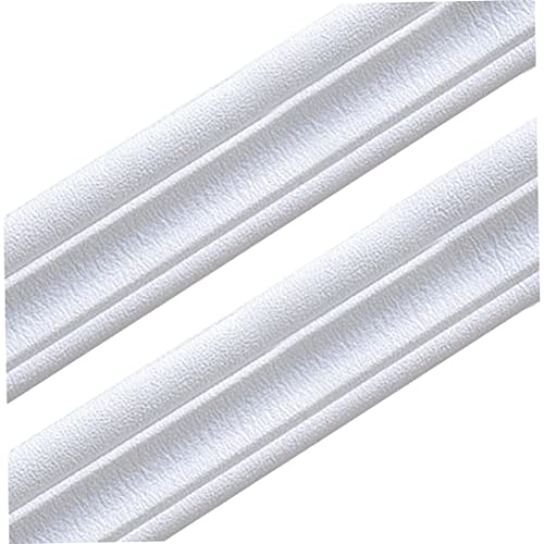 ptumcial Papier Peint Bordure Auto-adhésive Mousse de Mousse moulure de Bordure de Bordure 3D Autocollant de Bord Mural étanche 2,35m 2pcs Style 1 Fond d'écran Borders