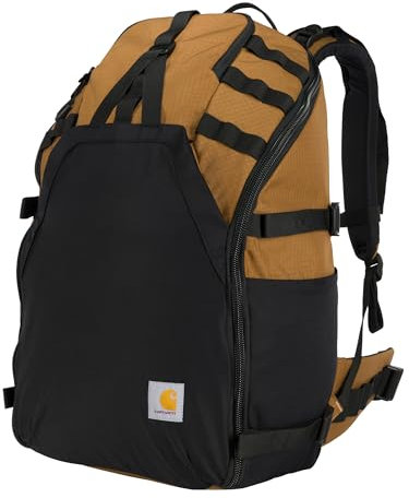 Carhartt Wanderrucksack mit 45 l Nylon-Innenrahmen, robuster Rucksack mit 15-Zoll-Laptop-Fach, Braun (Carhartt Brown), Einheitsgröße, Wanderrucksack mit 45 l Nylon-Innenrahmen, robuster Rucksack mit