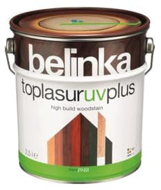 Belinka Top lasur UV Plus – Barniz para madera exterior – 2,5 litros – Protección UV – Resistente a la intemperie – Para madera exterior – Color: haya