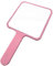 hand mirror Hand Held Mirror Square Large Makeup Salon Barbers Hairdressers Tool Pink